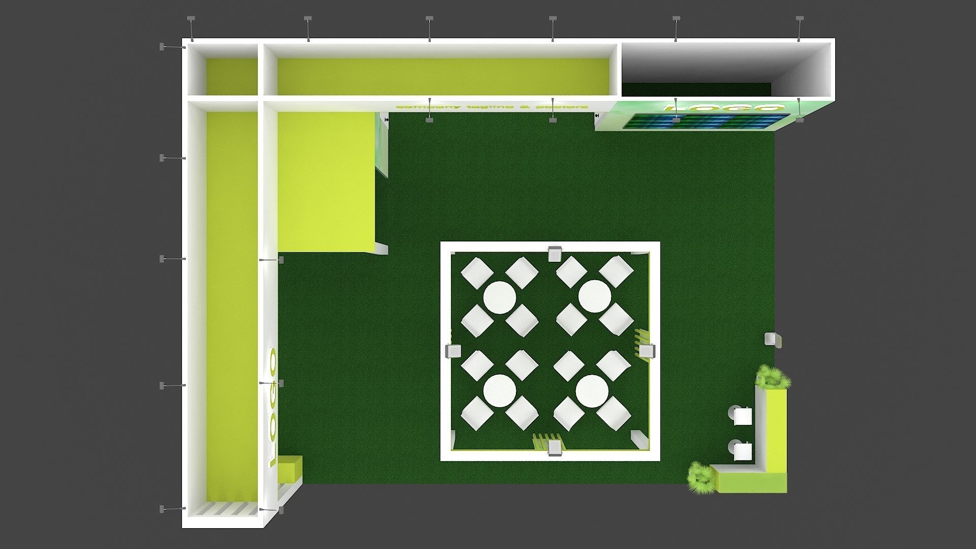 Exhibition Stand Design 12 meter x 9 meter 3D model_4