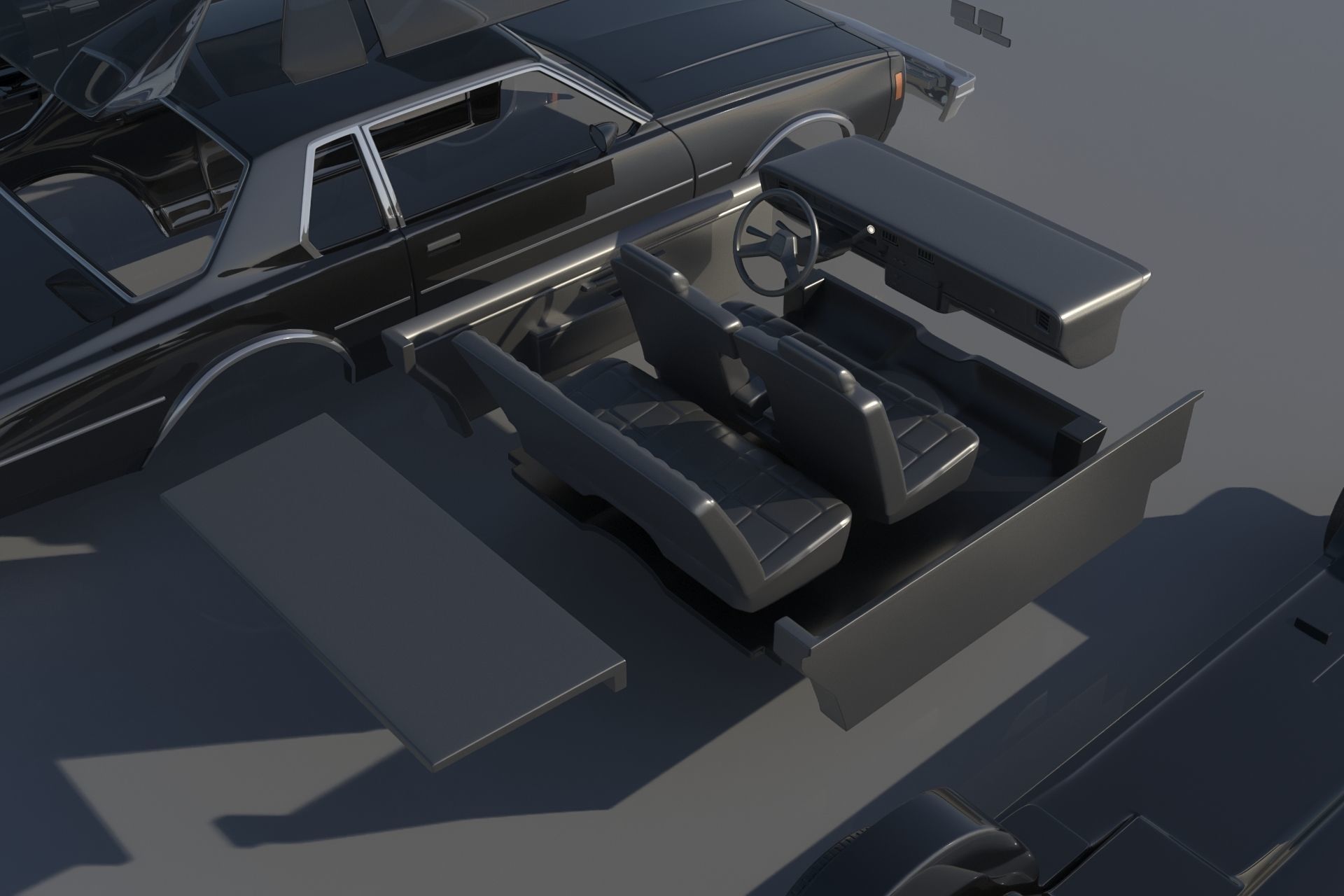 Chevrolet Impala Coupe 1977 3D print model_17