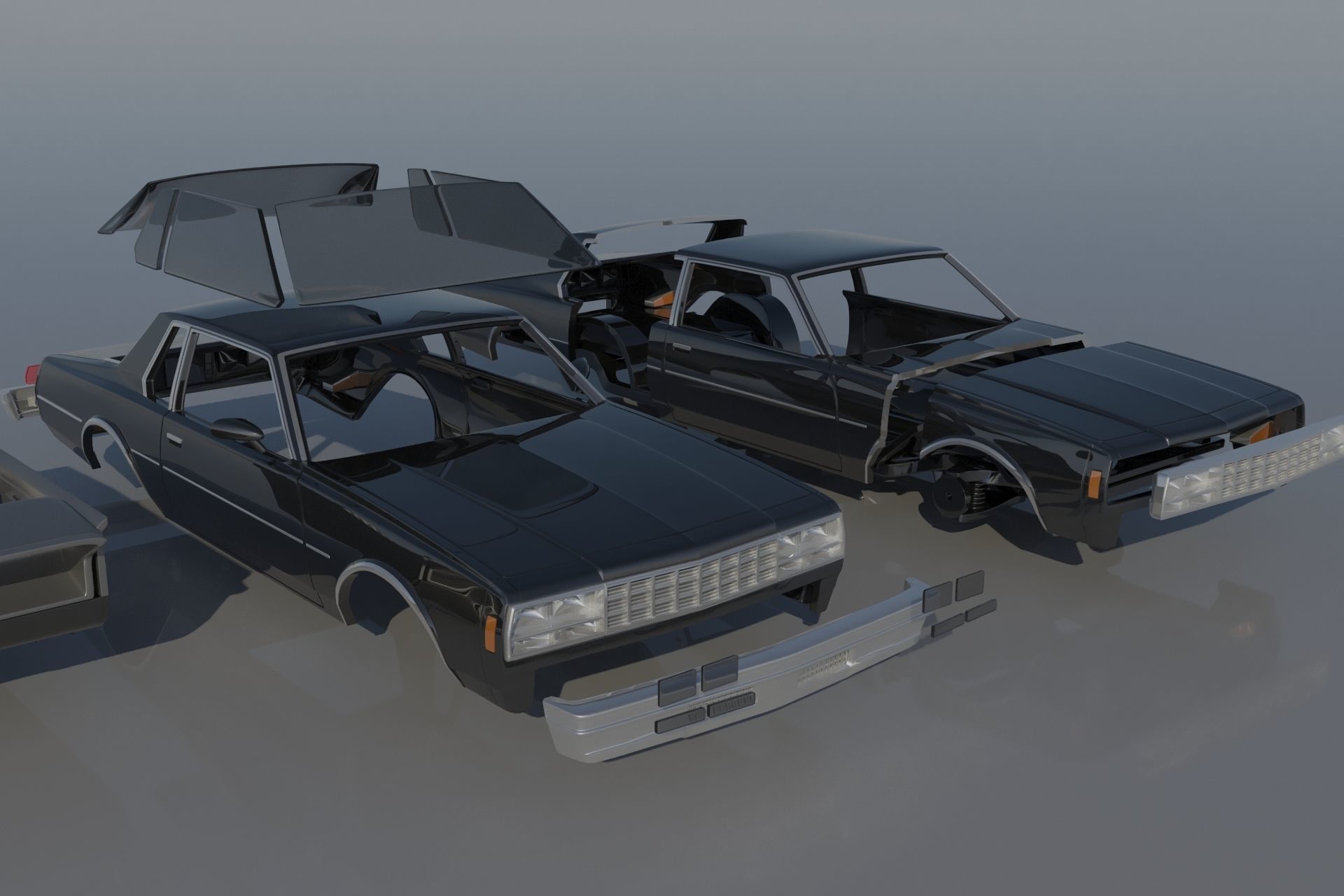 Chevrolet Impala Coupe 1977 3D print model_15