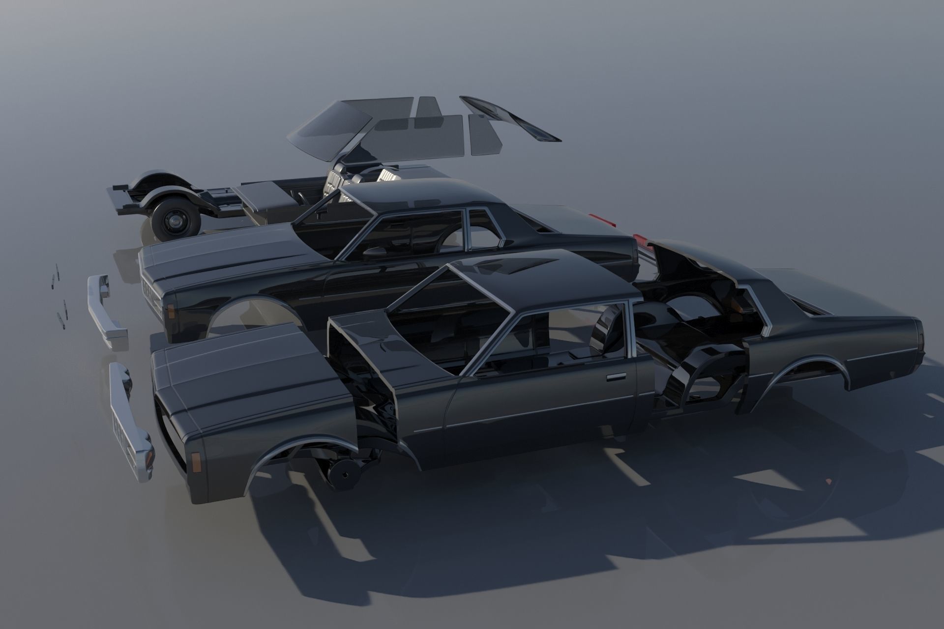 Chevrolet Impala Coupe 1977 3D print model_12