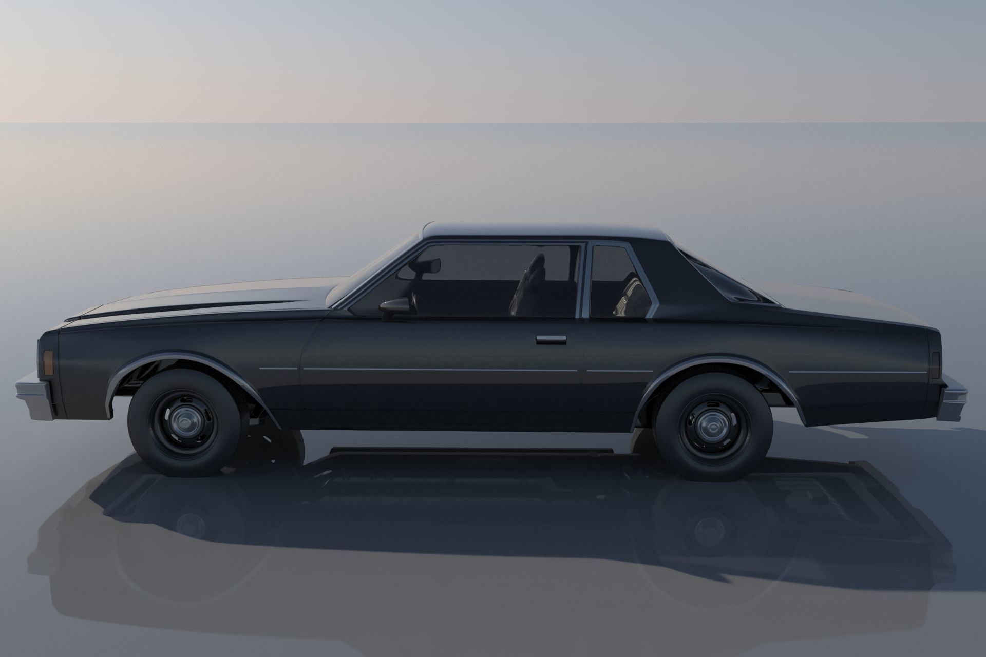 Chevrolet Impala Coupe 1977 3D print model_1