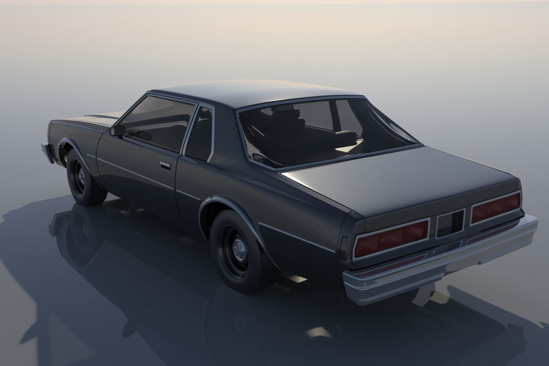 Chevrolet Impala Coupe 1977 3D print model_2