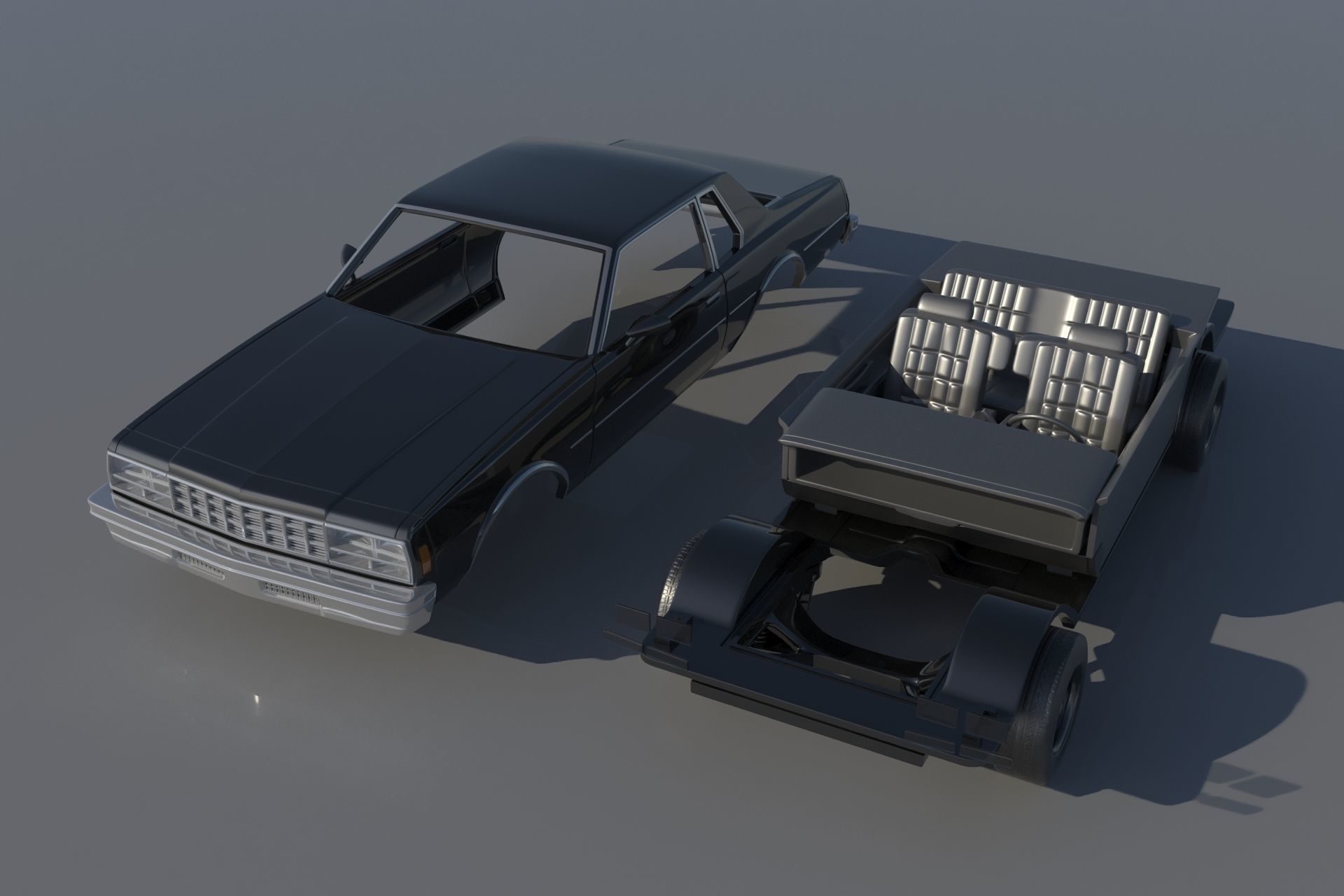 Chevrolet Impala Coupe 1977 3D print model_9