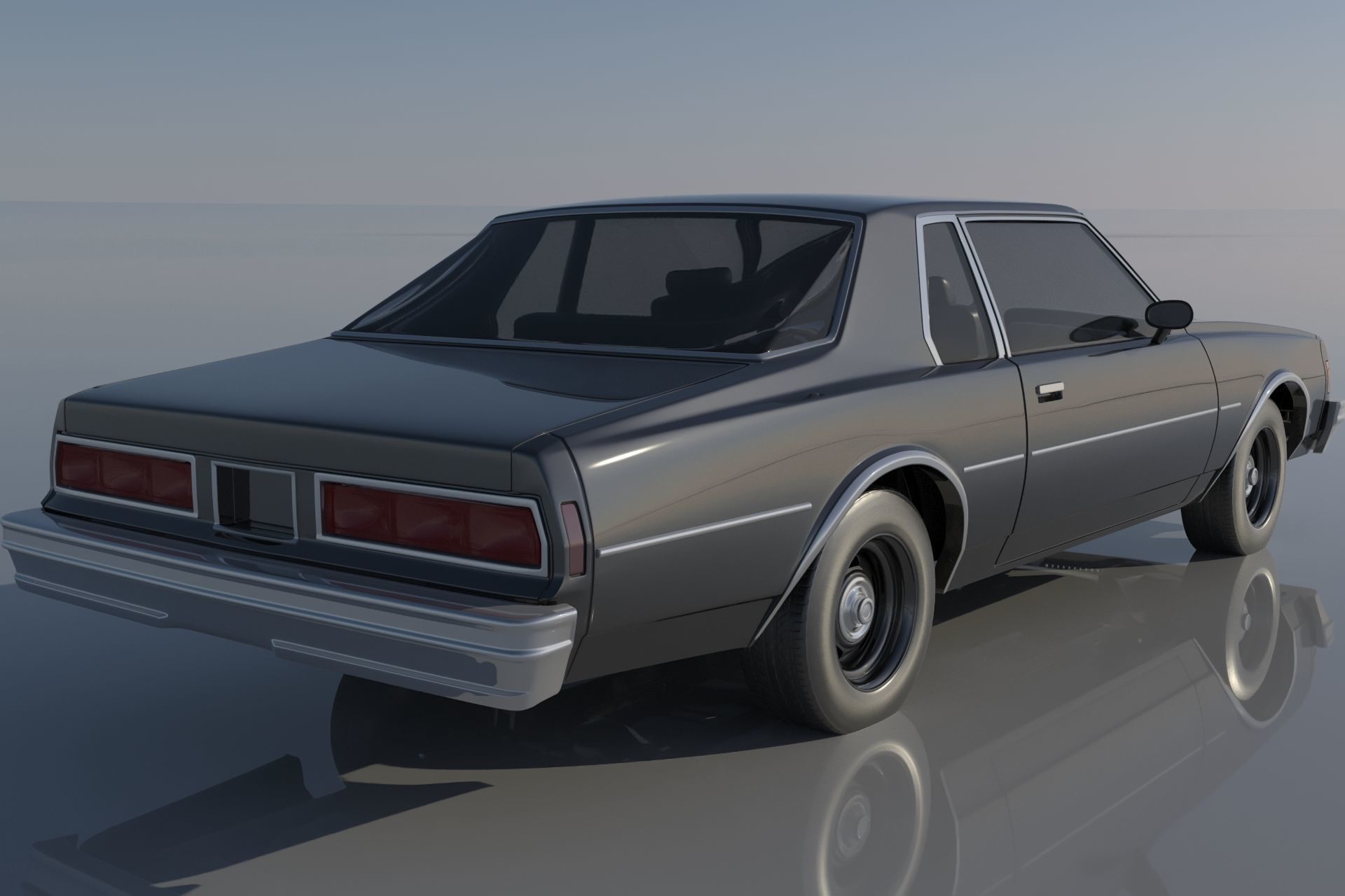 Chevrolet Impala Coupe 1977 3D print model_3