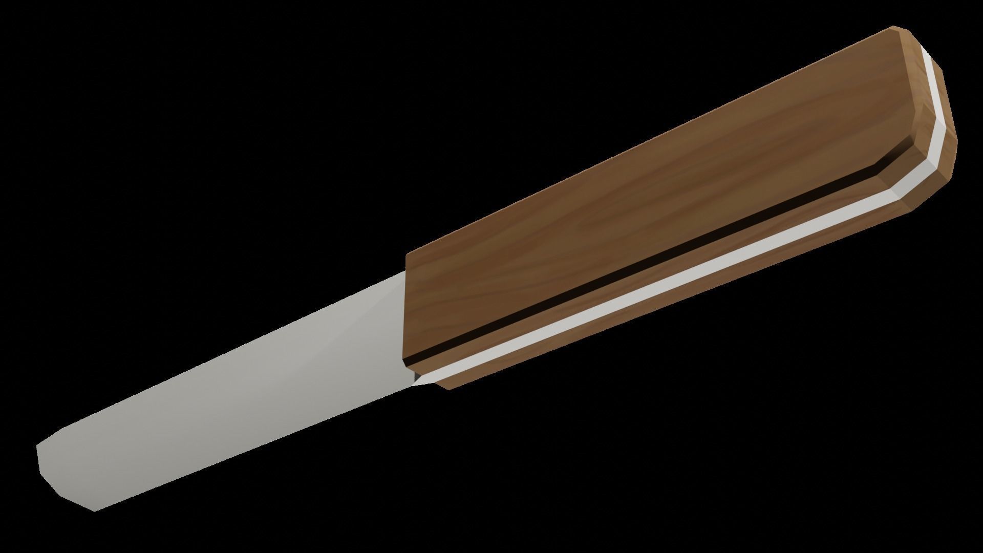 Knife Low-Poly 3D model_1