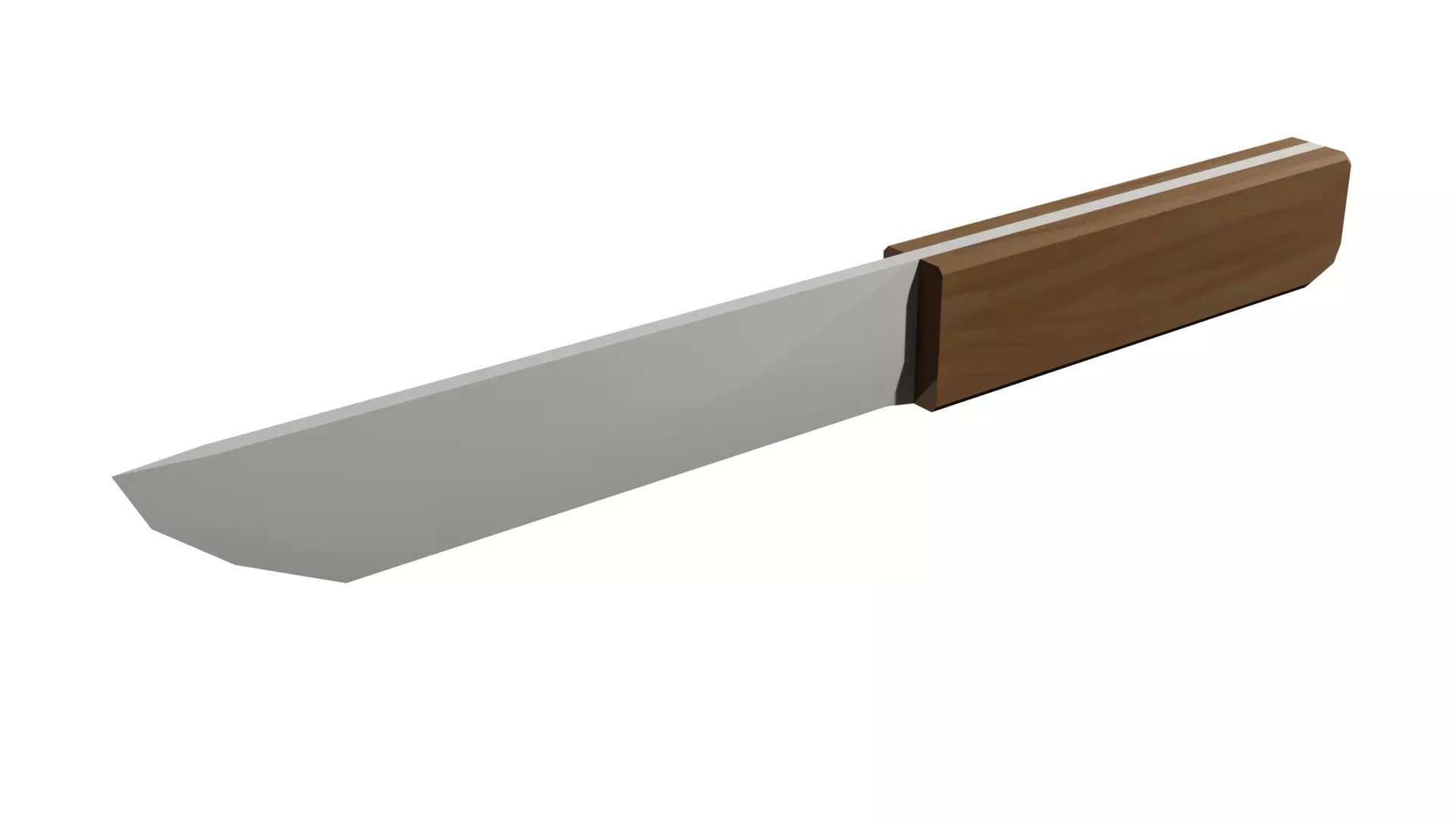 Knife Low-Poly 3D model_0