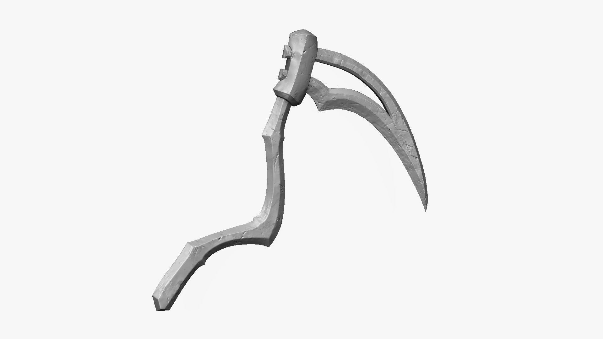 Weapon Scythe Level 2 Free 3D model_14