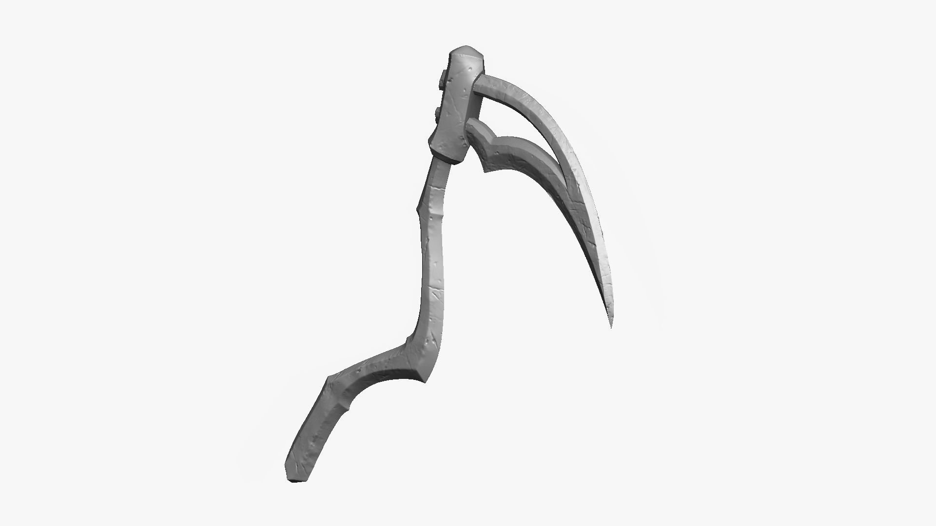 Weapon Scythe Level 2 Free 3D model_17