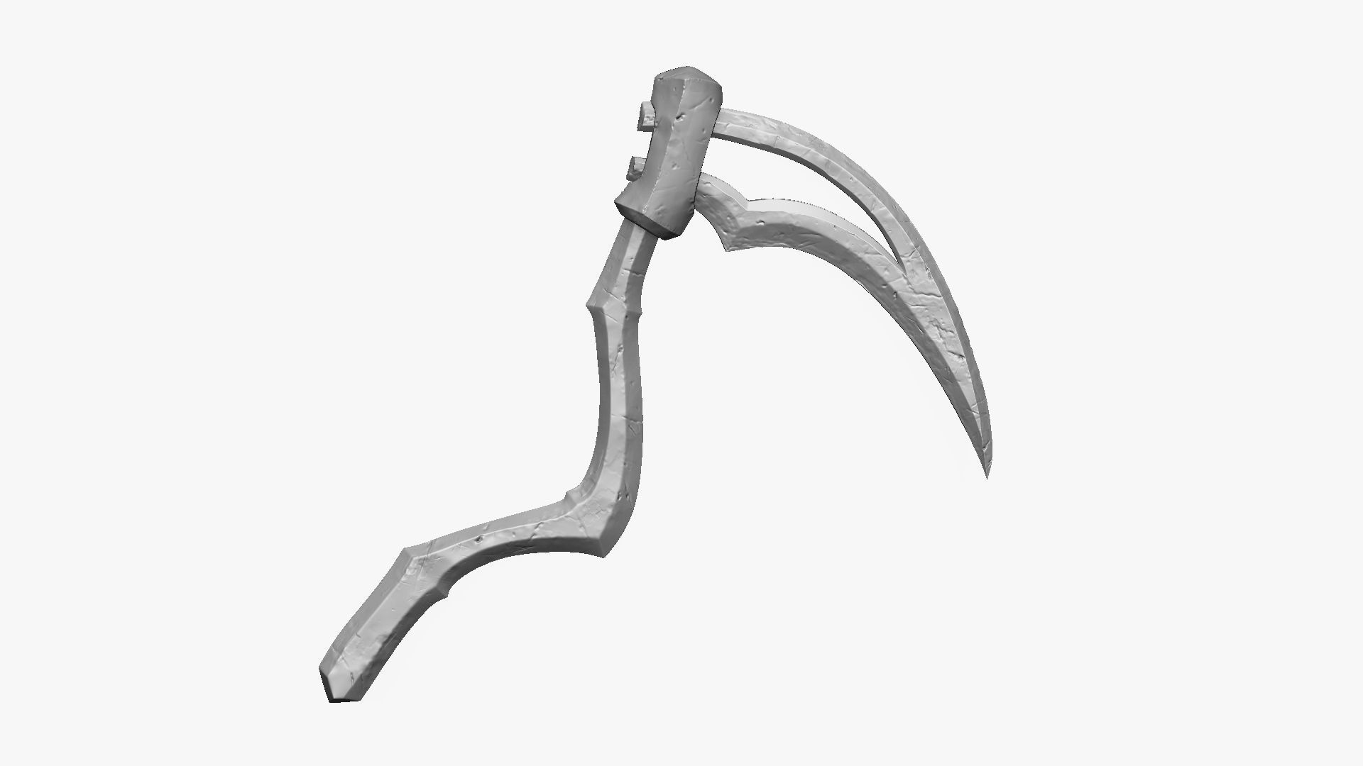 Weapon Scythe Level 2 Free 3D model_15