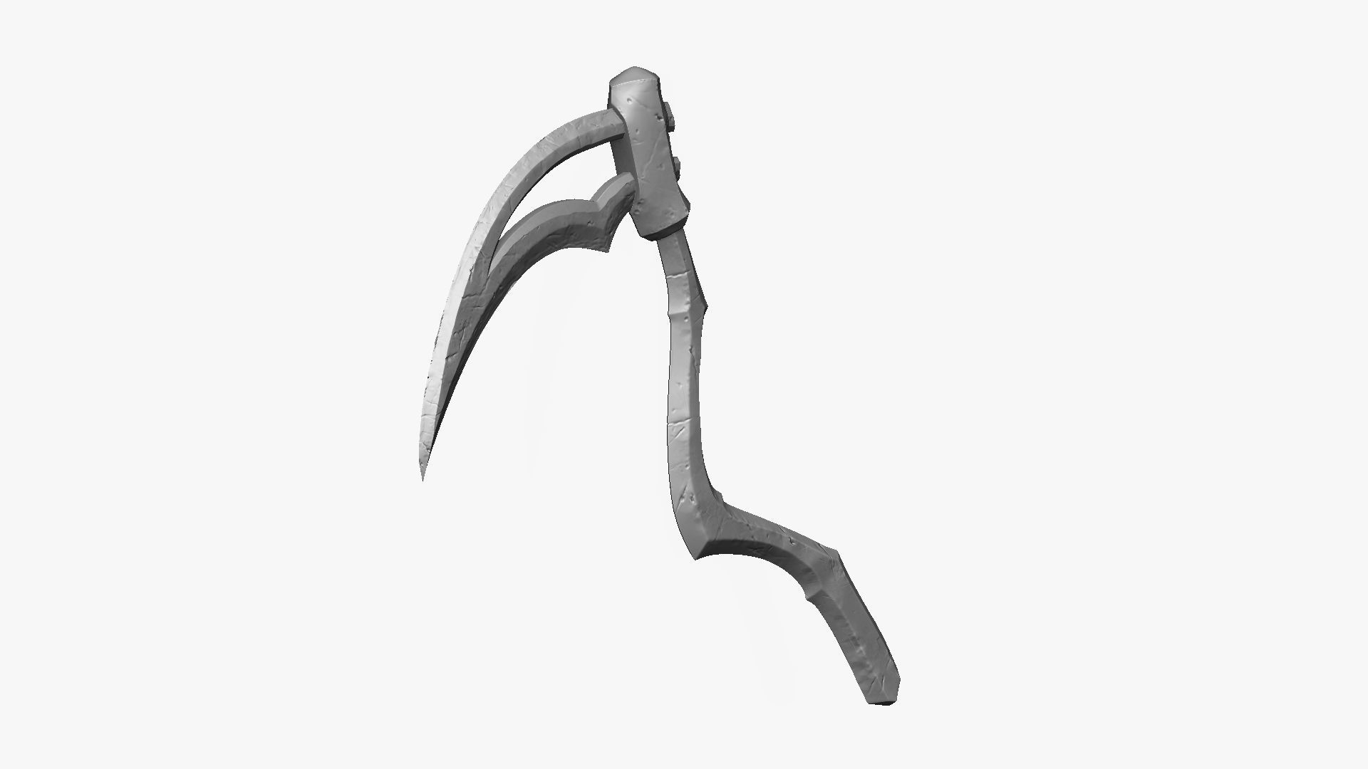 Weapon Scythe Level 2 Free 3D model_5