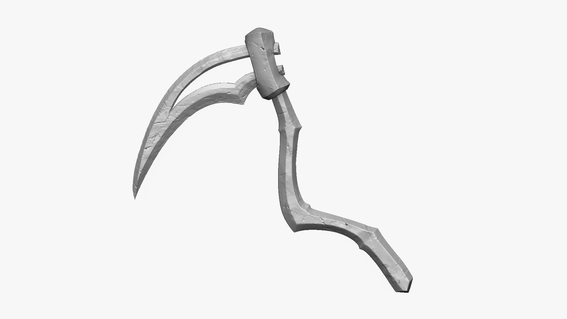 Weapon Scythe Level 2 Free 3D model_7