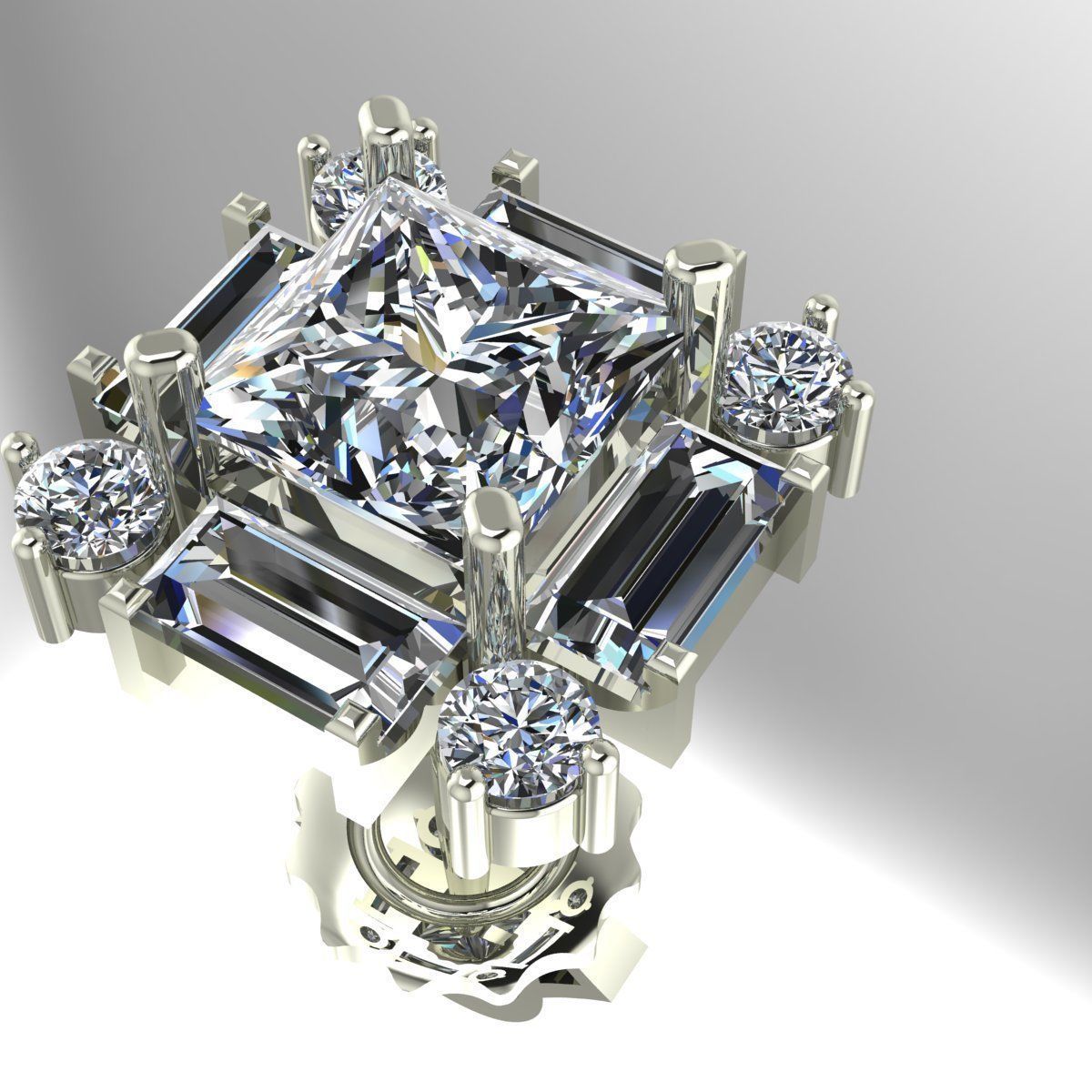 Earing 04  3D print model_4