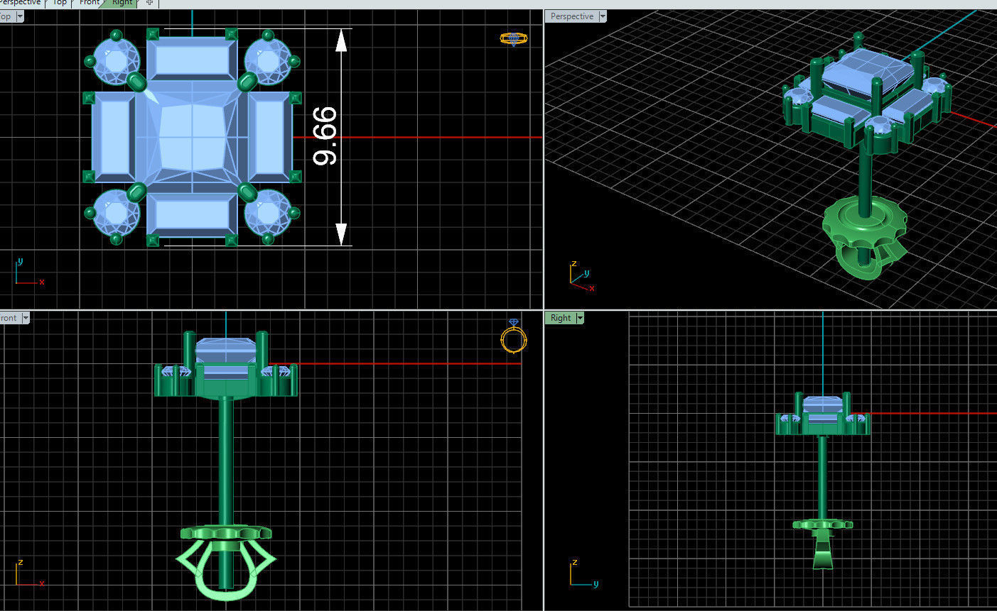 Earing 04  3D print model_2