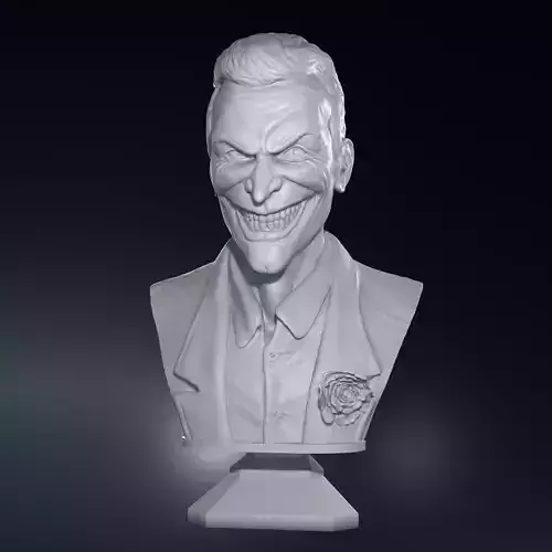 Joker bust for 3d printing