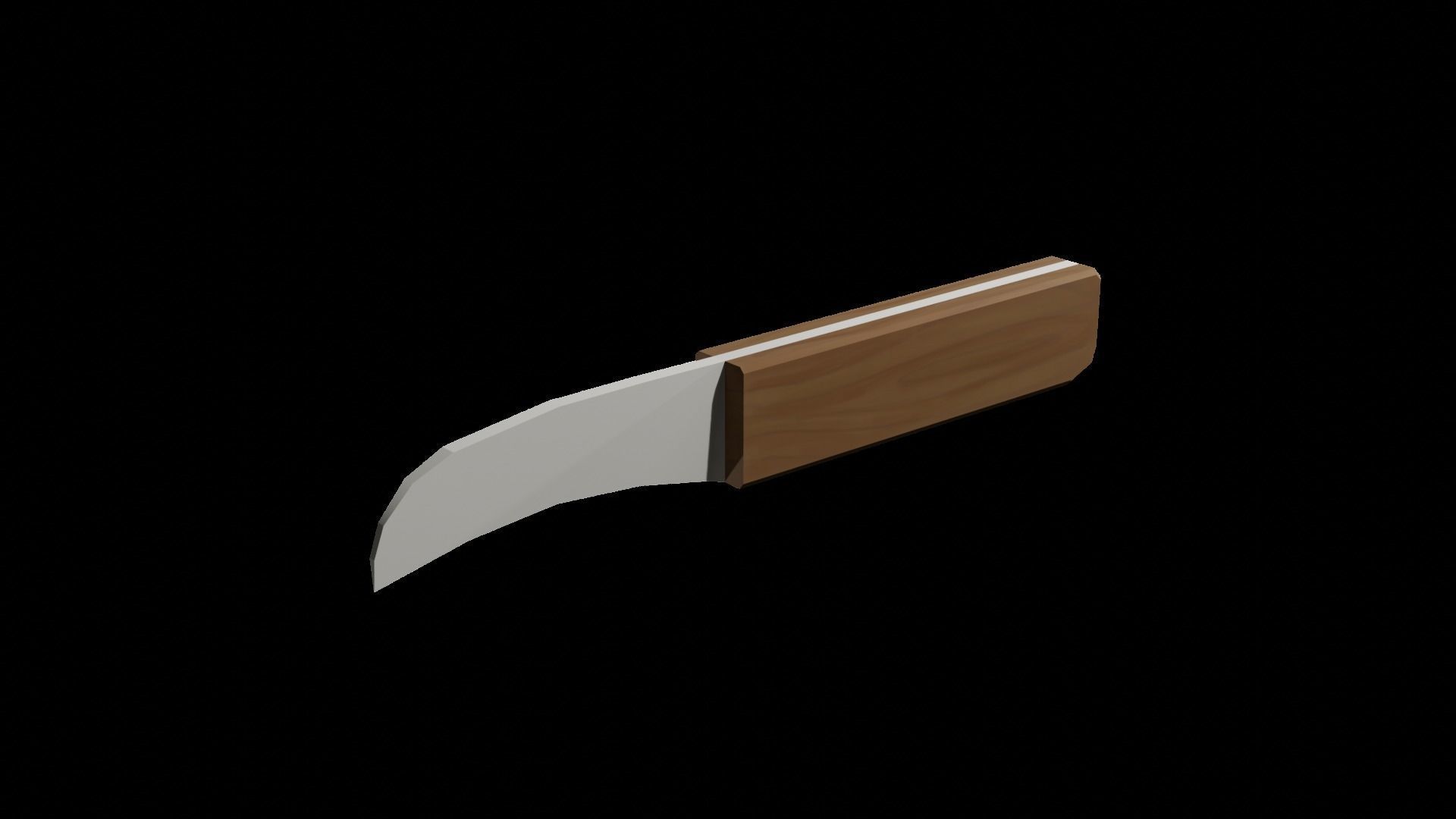 Low-Poly Knives Set knife 3D model_4