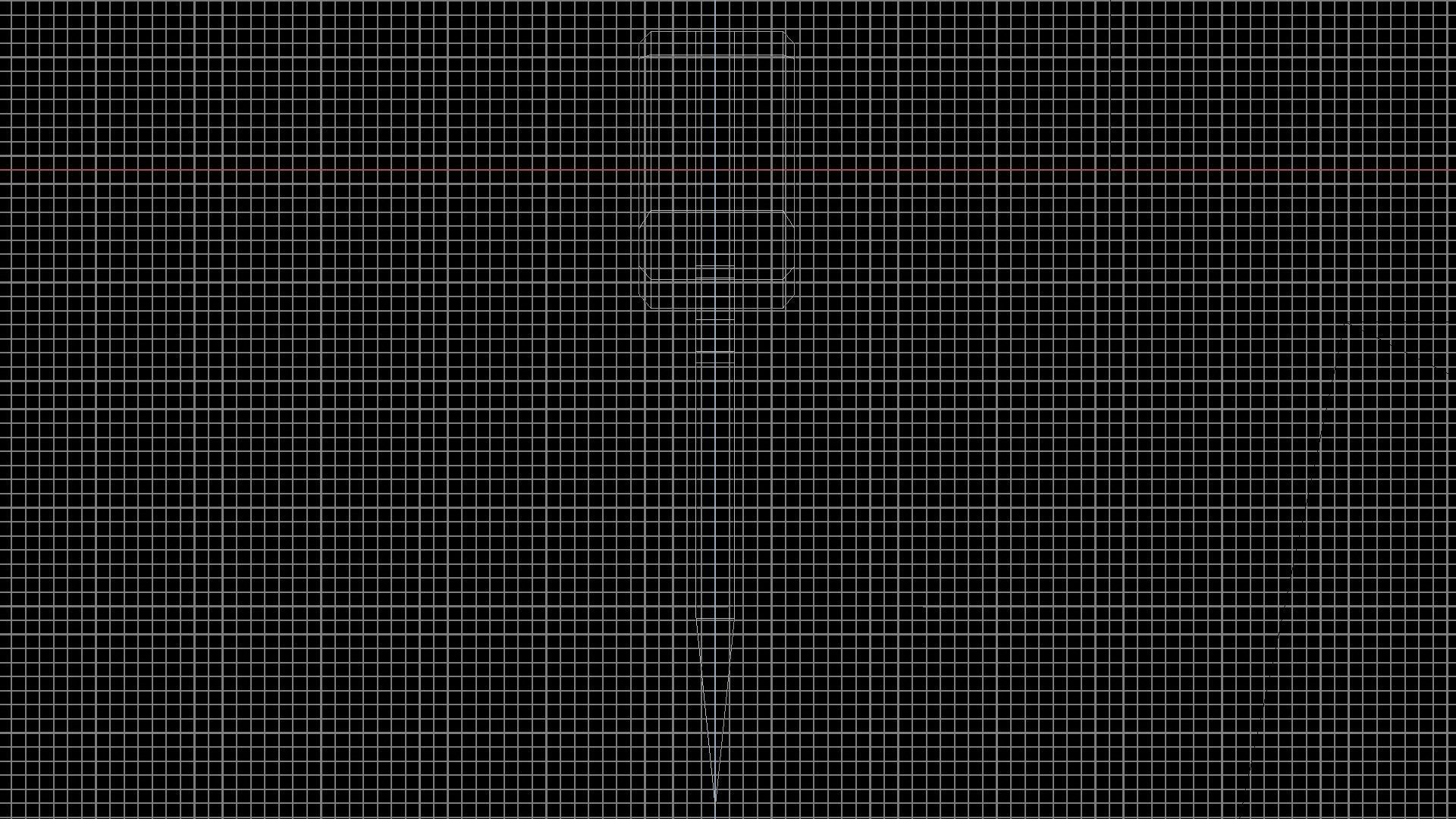 Low-Poly Knives Set knife 3D model_10