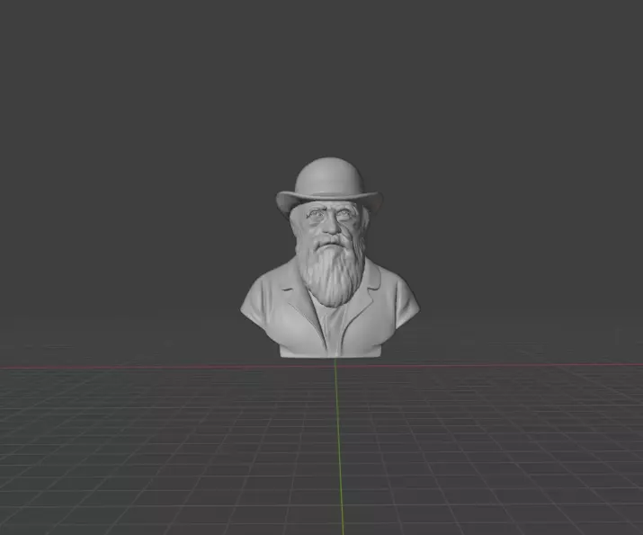 Charles Darwin 3D print model_0