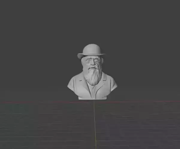 Charles Darwin 3D print model