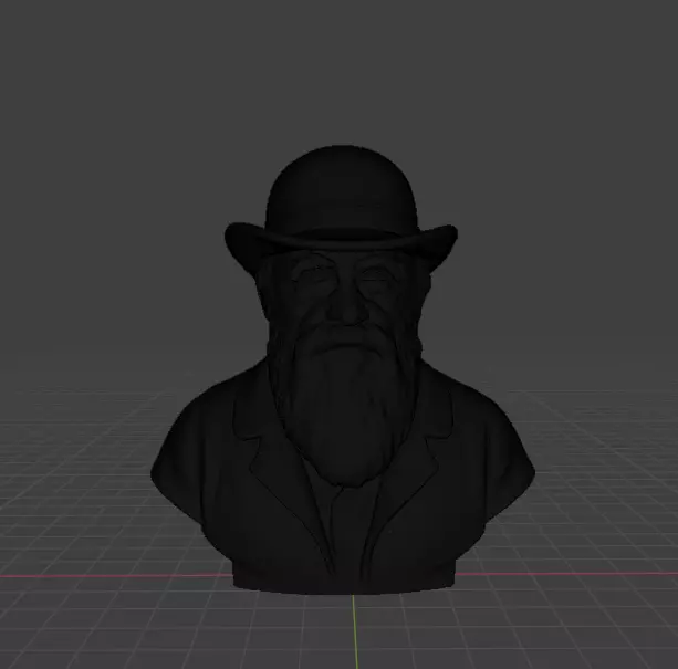 Charles Darwin 3D print model_6