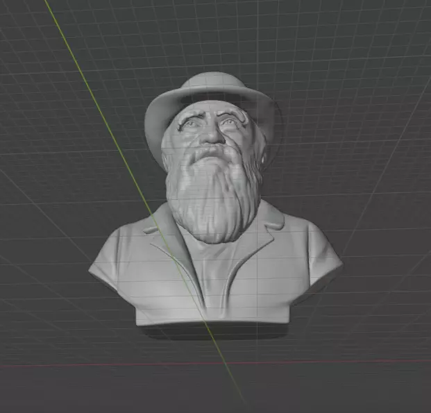 Charles Darwin 3D print model_12