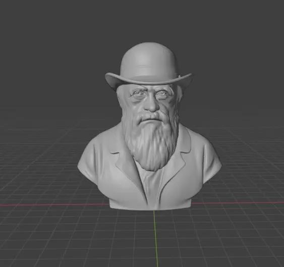Charles Darwin 3D print model_13