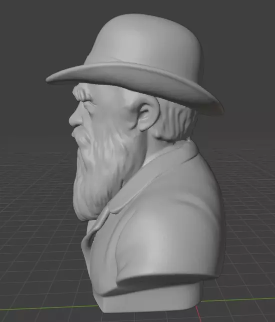 Charles Darwin 3D print model_17