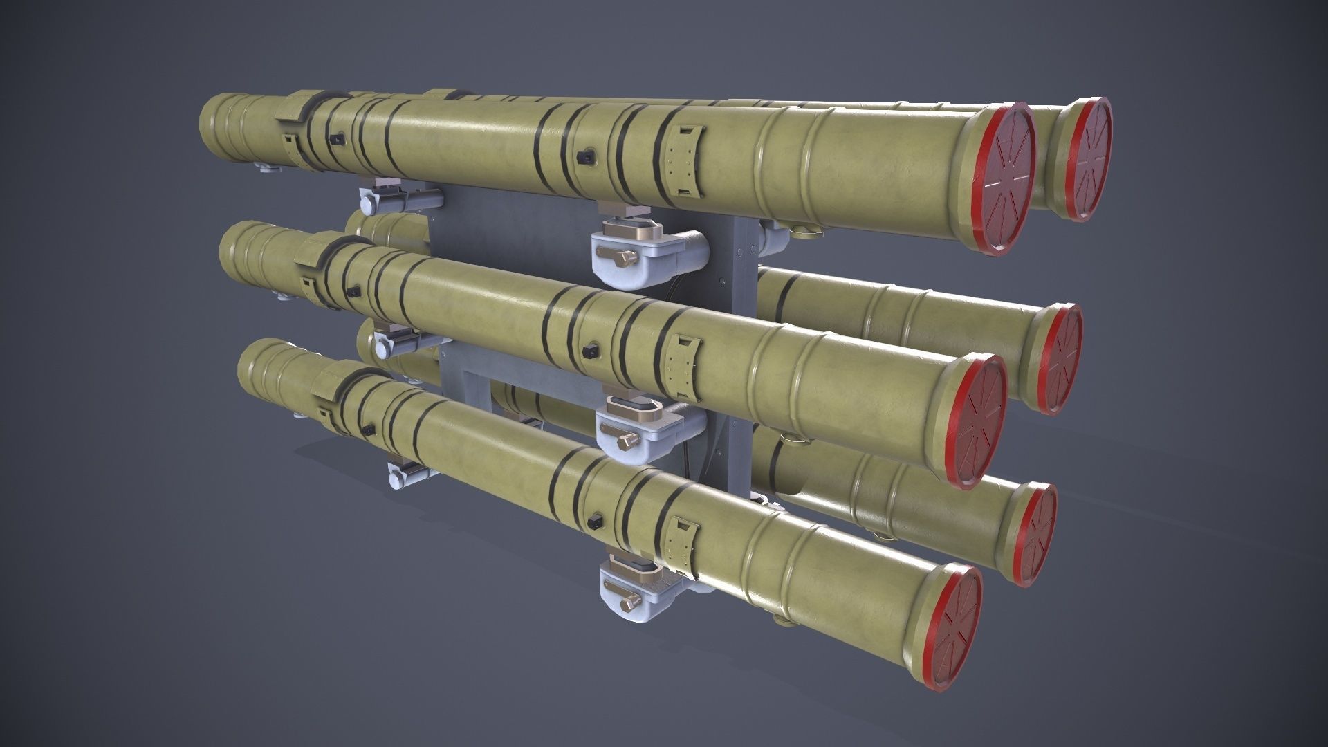 9M120 Ataka Rocket Launcher Low-poly 3D model_3