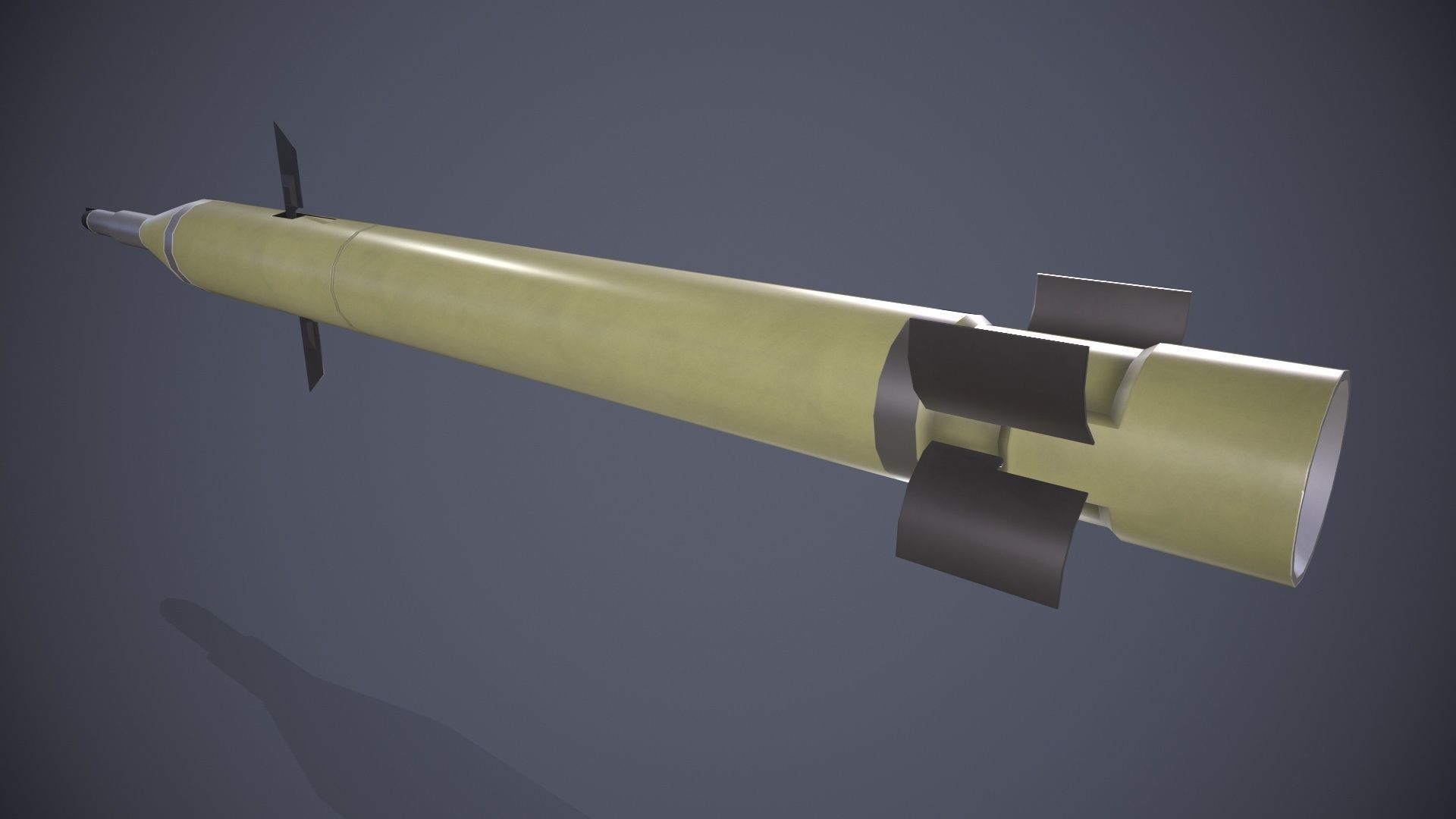 9M120 Ataka Rocket Launcher Low-poly 3D model_8
