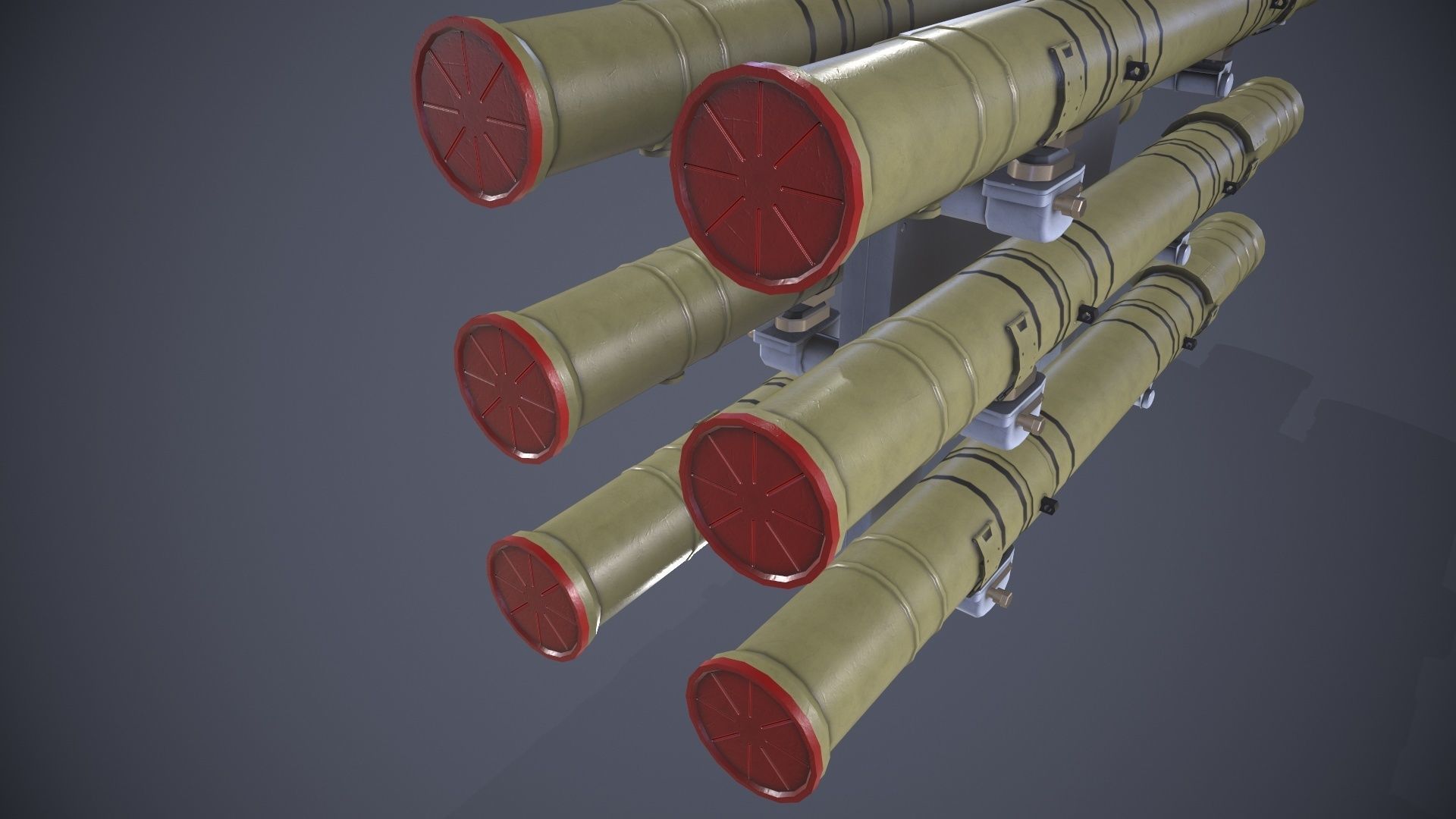 9M120 Ataka Rocket Launcher Low-poly 3D model_6