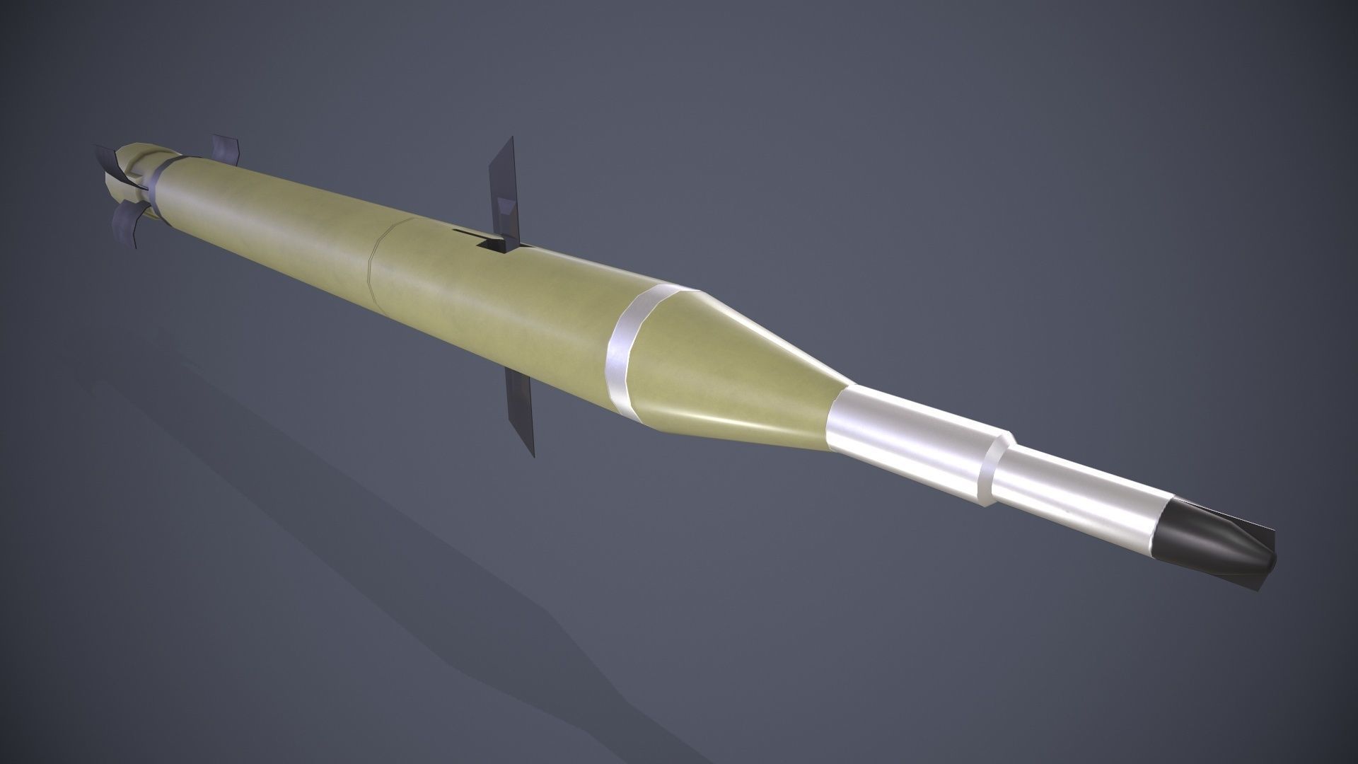 9M120 Ataka Rocket Launcher Low-poly 3D model_11