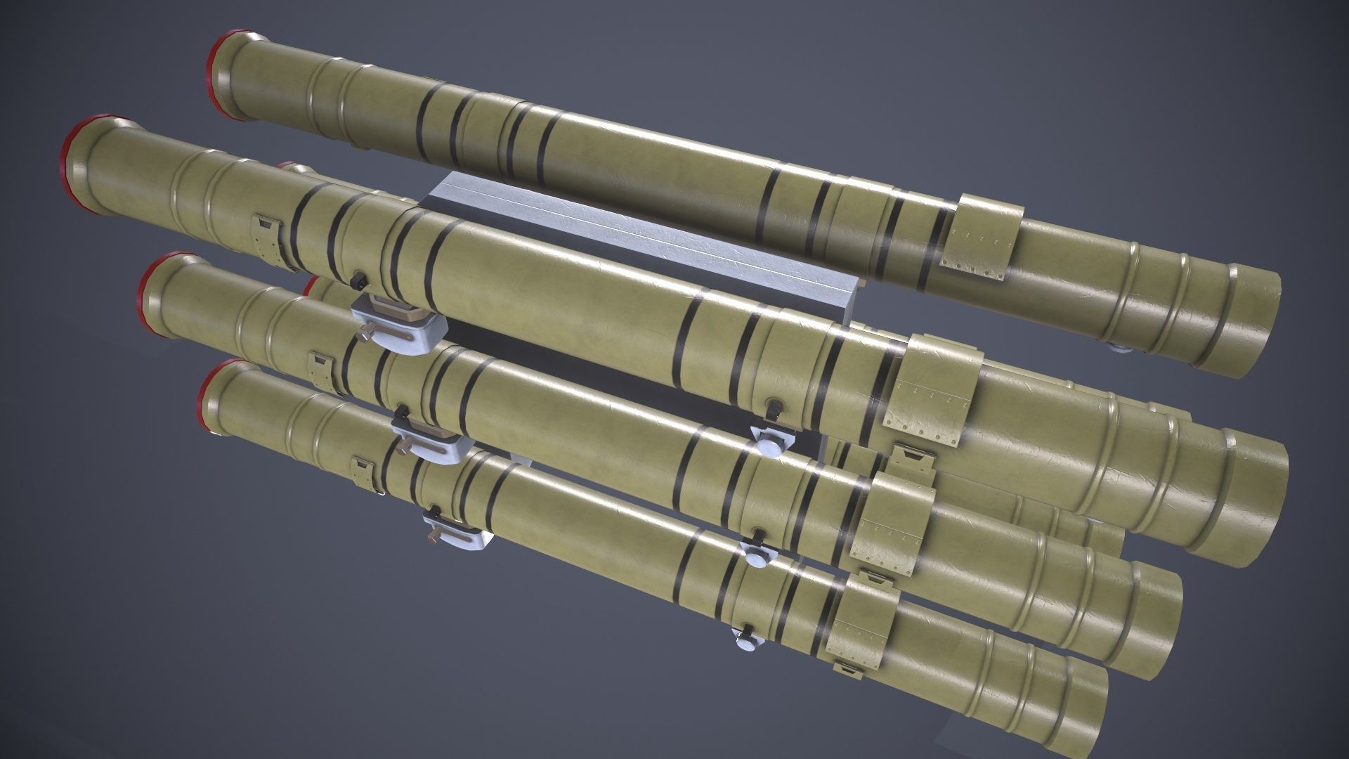 9M120 Ataka Rocket Launcher Low-poly 3D model_4