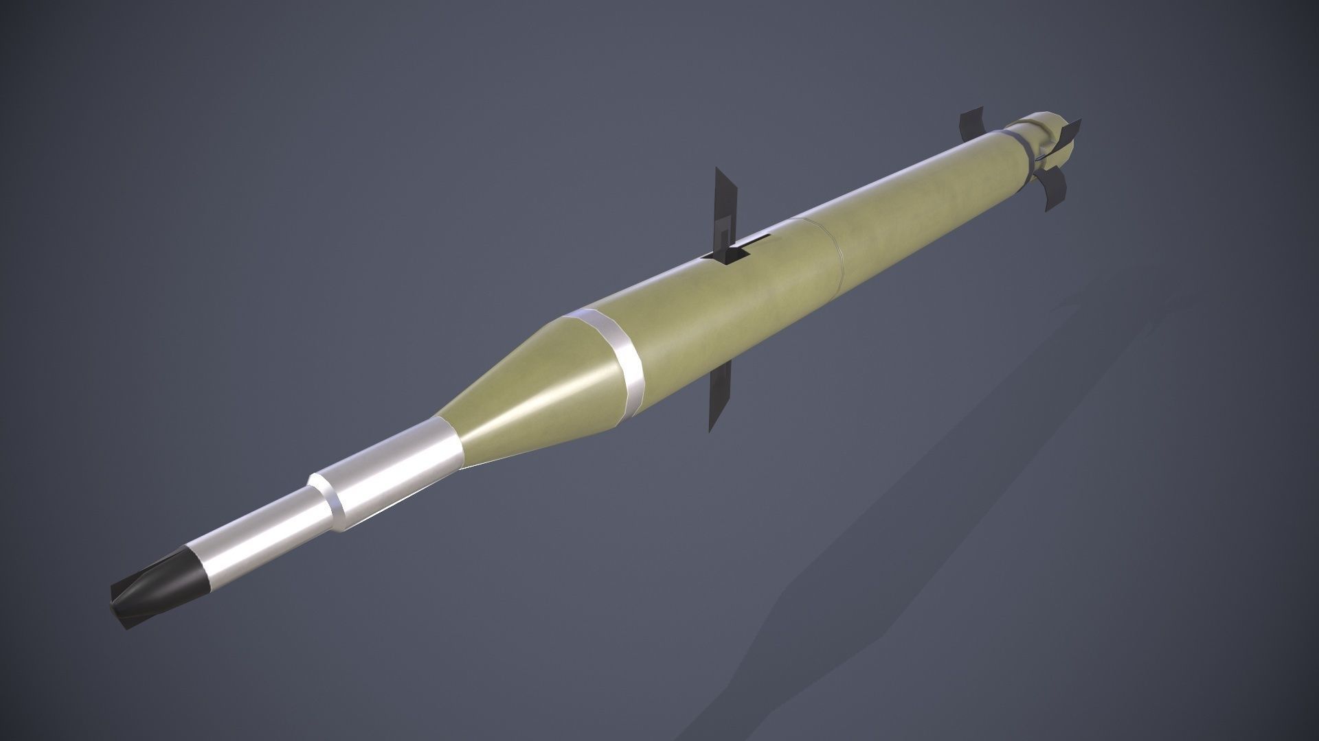 9M120 Ataka Rocket Launcher Low-poly 3D model_7