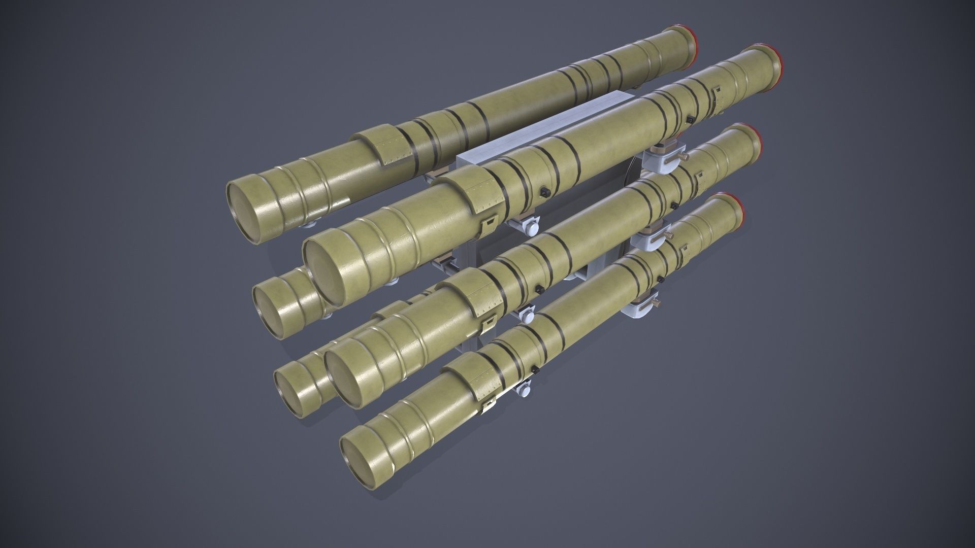 9M120 Ataka Rocket Launcher Low-poly 3D model_2
