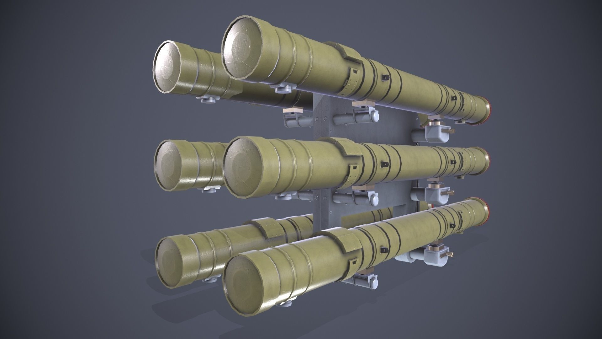 9M120 Ataka Rocket Launcher Low-poly 3D model_5
