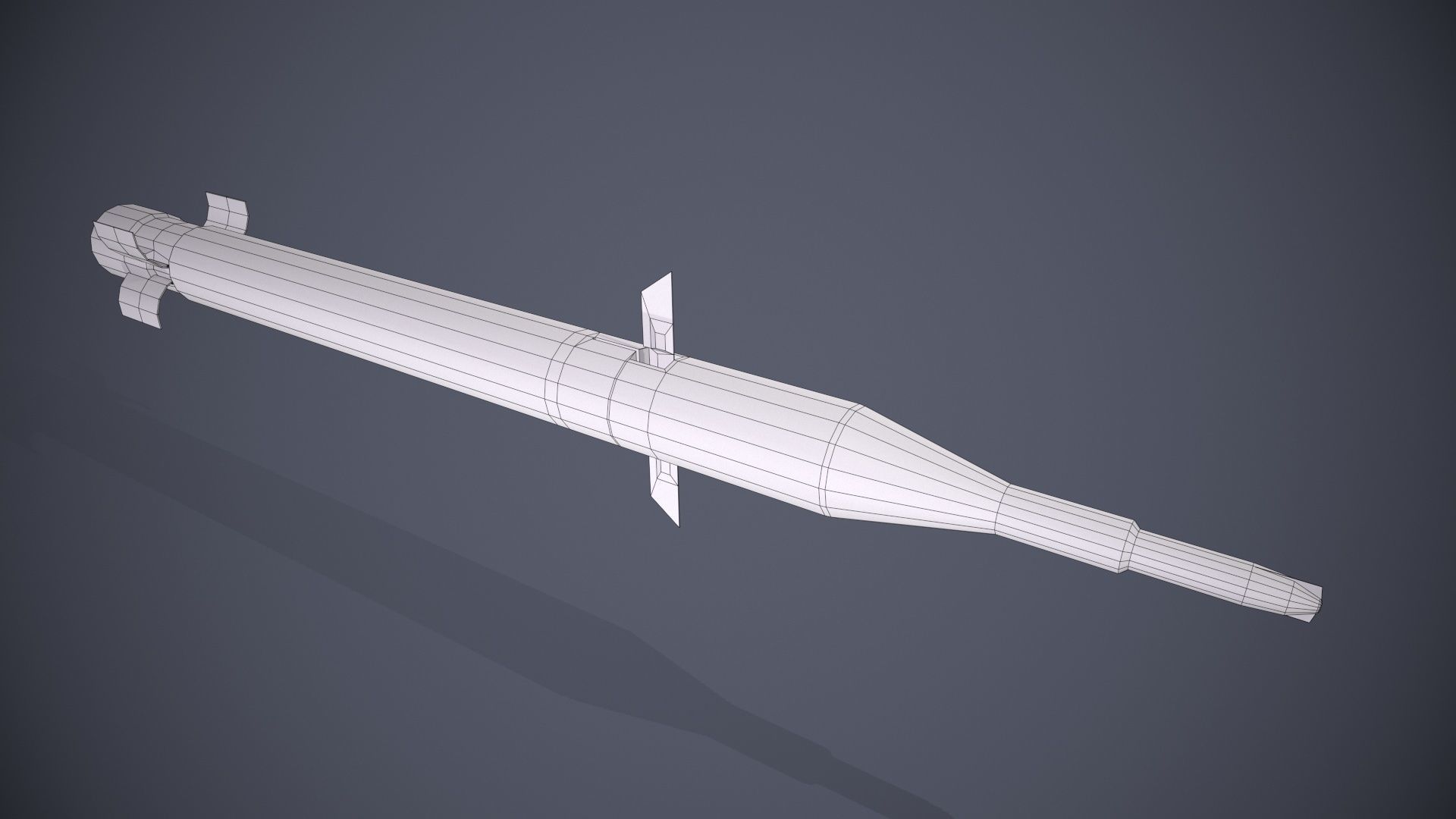 9M120 Ataka Rocket Launcher Low-poly 3D model_14