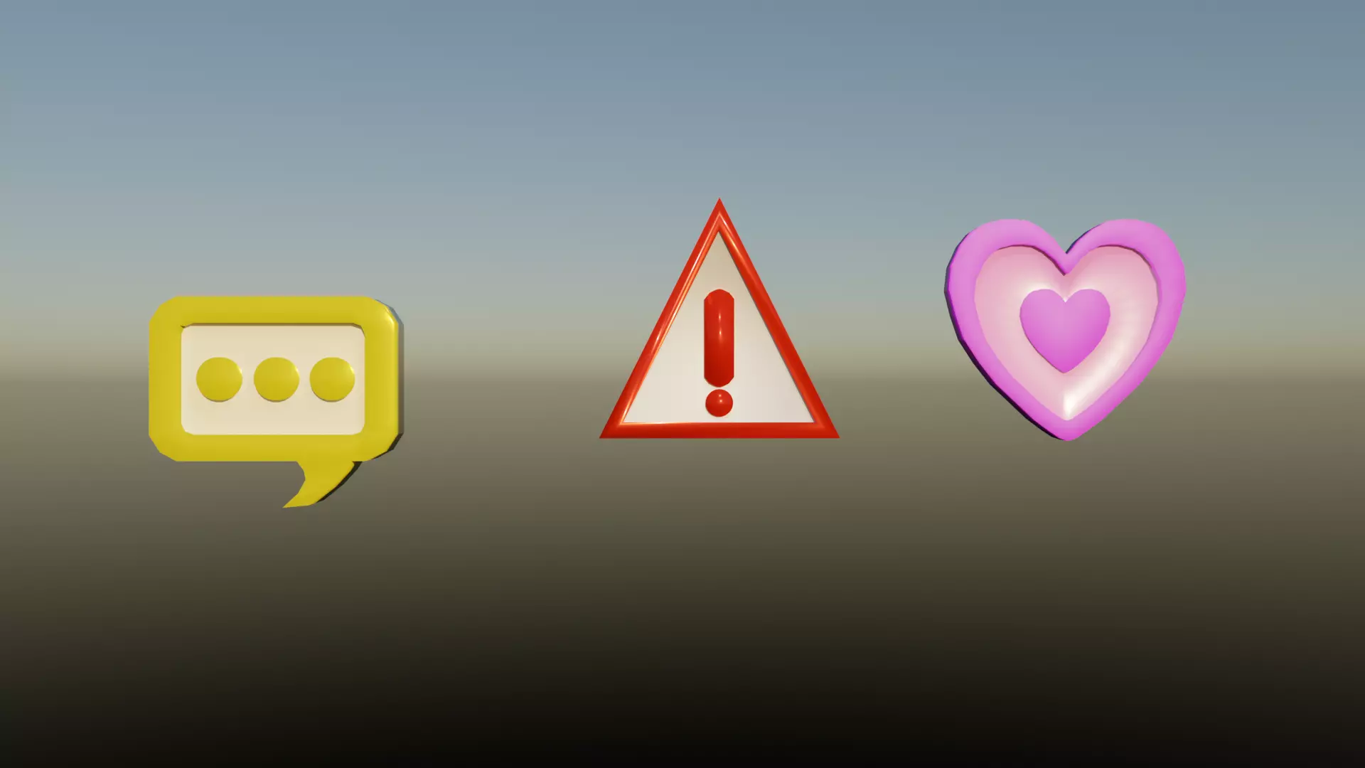 Low Poly Visual Sign Free low-poly 3D model