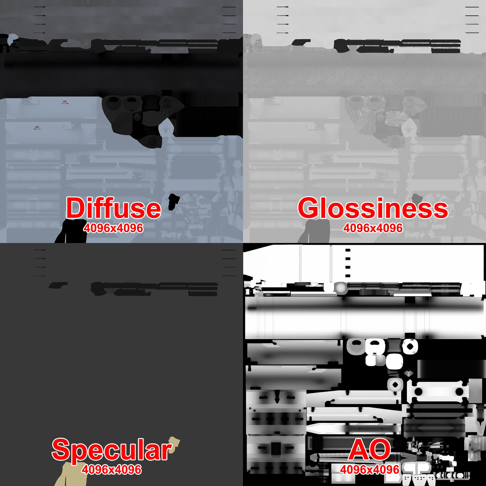 9K121 Scallion Rocket Launcher Low-poly 3D model_18