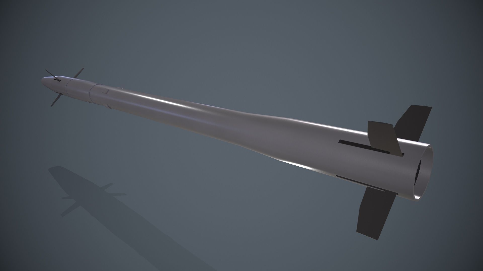 9K121 Scallion Rocket Launcher Low-poly 3D model_8
