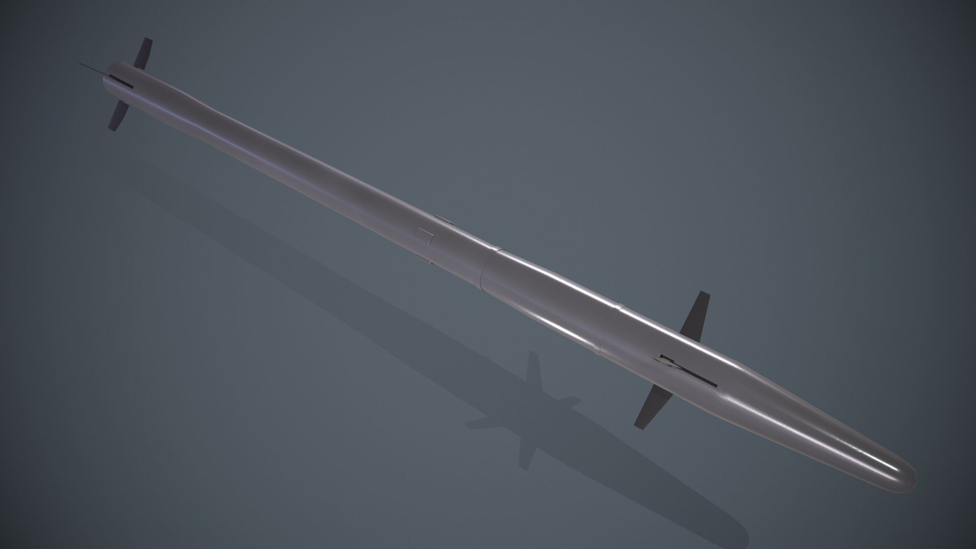 9K121 Scallion Rocket Launcher Low-poly 3D model_11