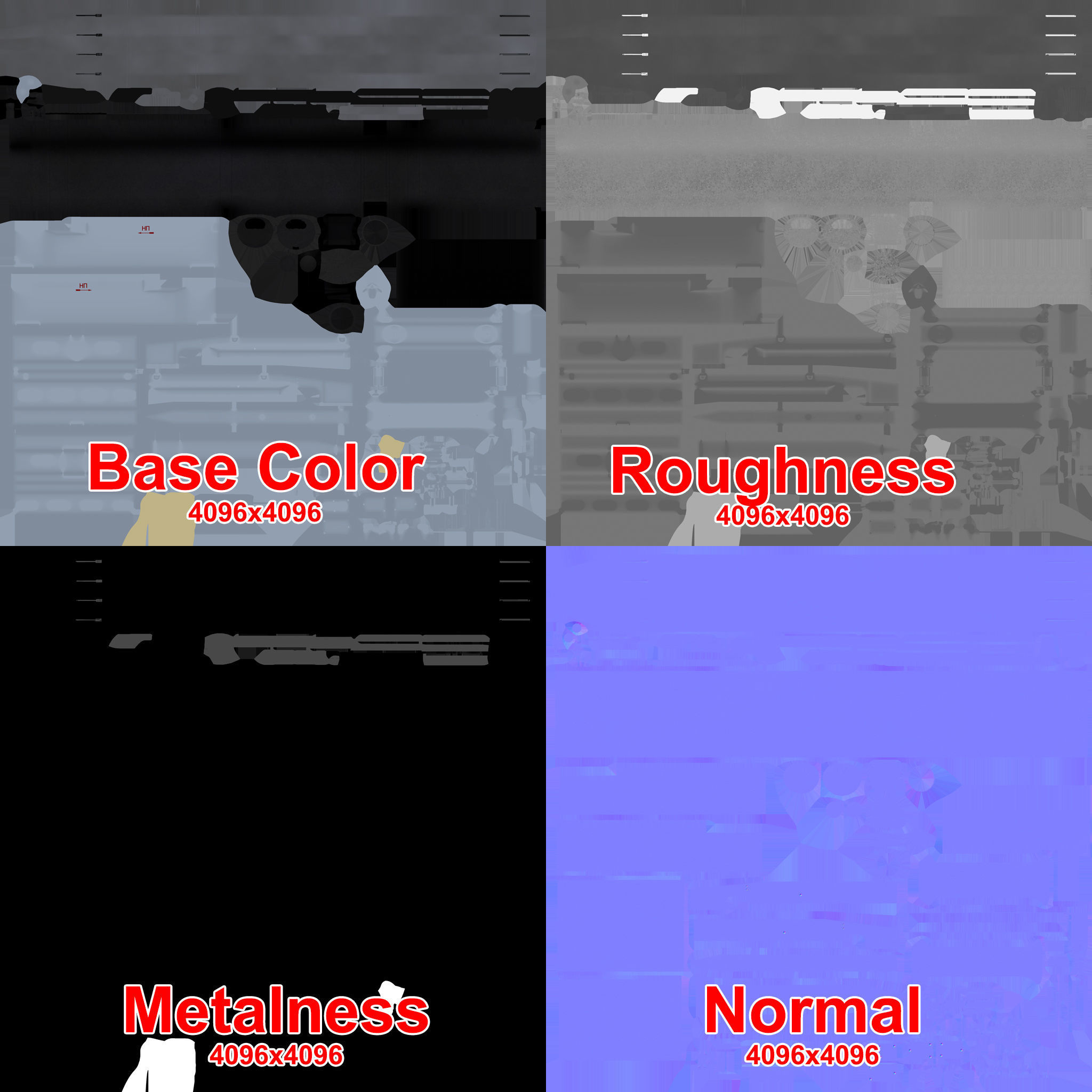 9K121 Scallion Rocket Launcher Low-poly 3D model_19