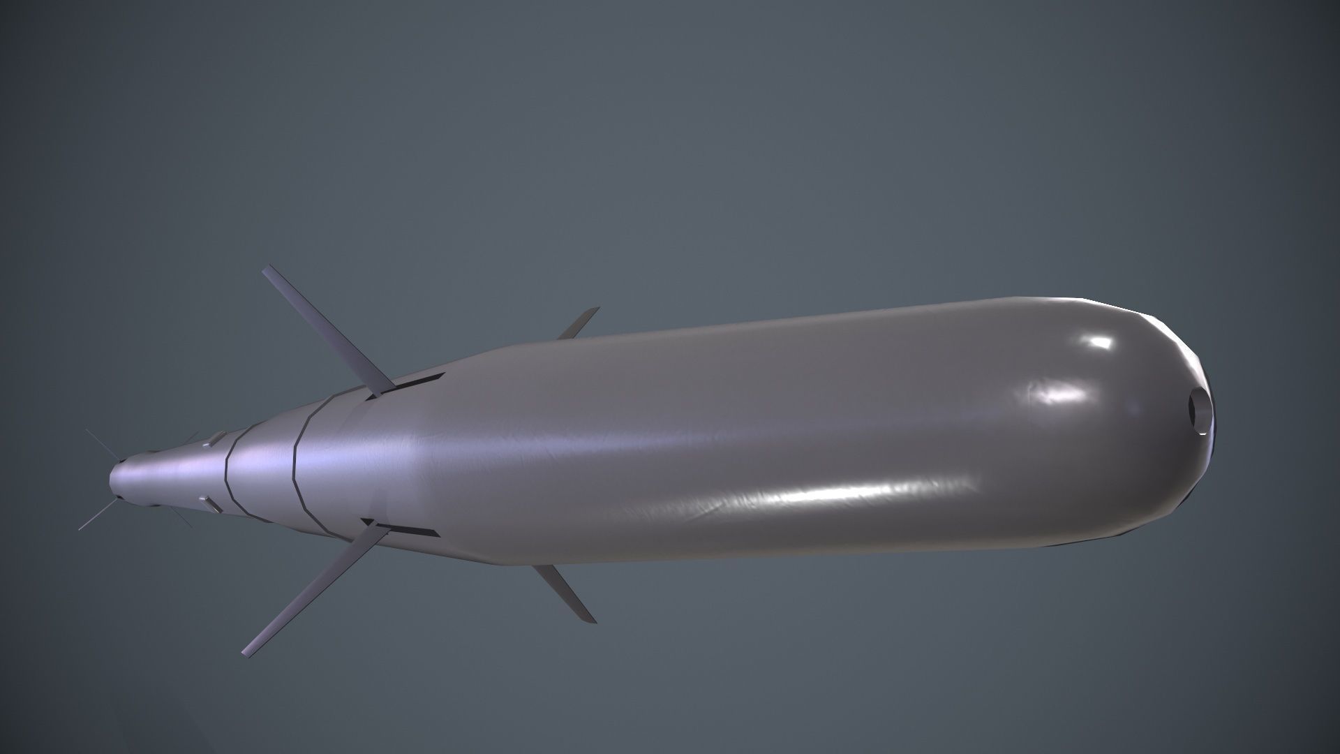 9K121 Scallion Rocket Launcher Low-poly 3D model_9