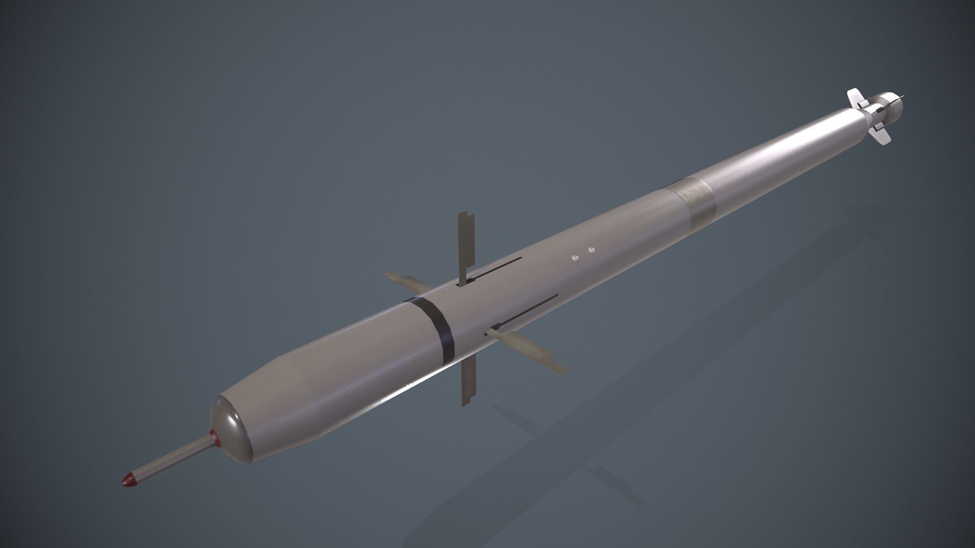 9K38 Igla Rocket Launcher Low-poly 3D model_7