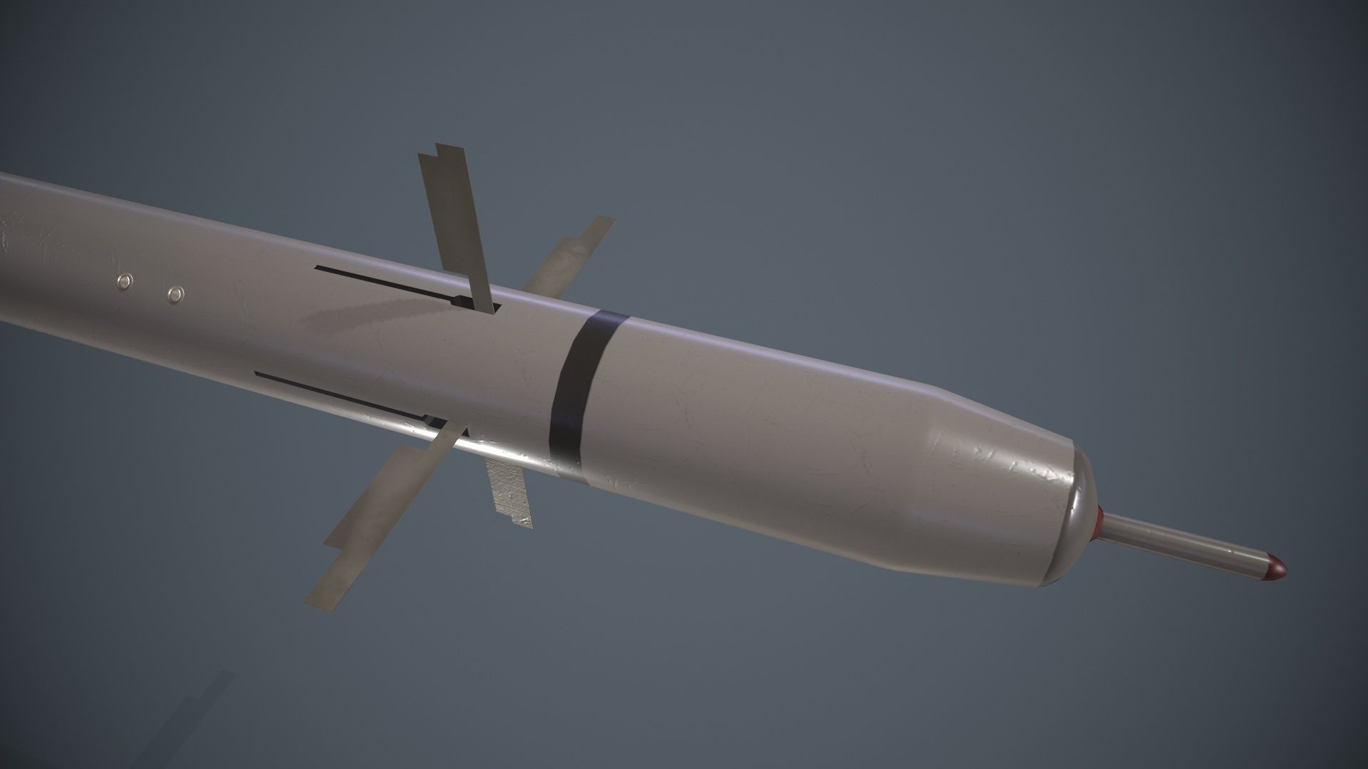 9K38 Igla Rocket Launcher Low-poly 3D model_10