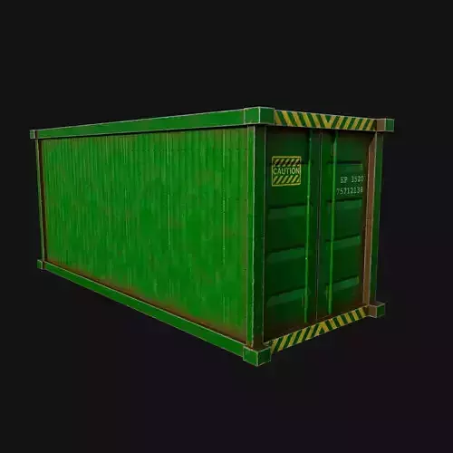Ship Container Low poly 3D Model