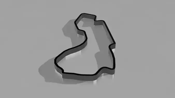 F1 Circuit Melbourne 2022 3D Print Model 3D print model