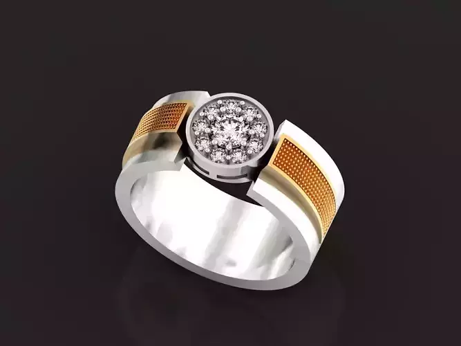 man ring with diamonds