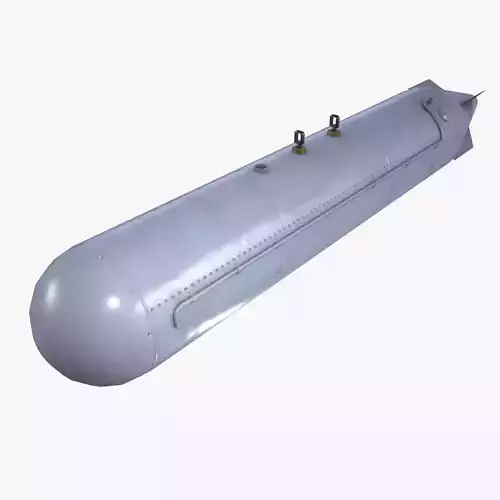 Aircraft External Fuel Tank Low-poly 3D model