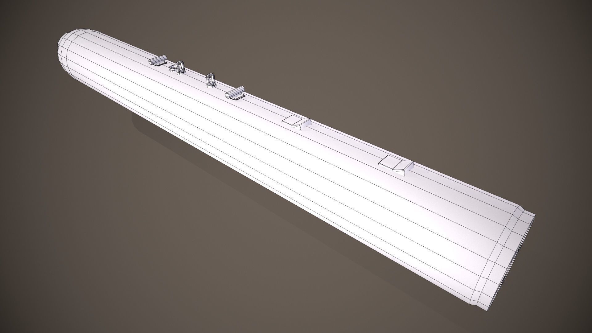 B-13 Rocket Pod Low-poly 3D model_13