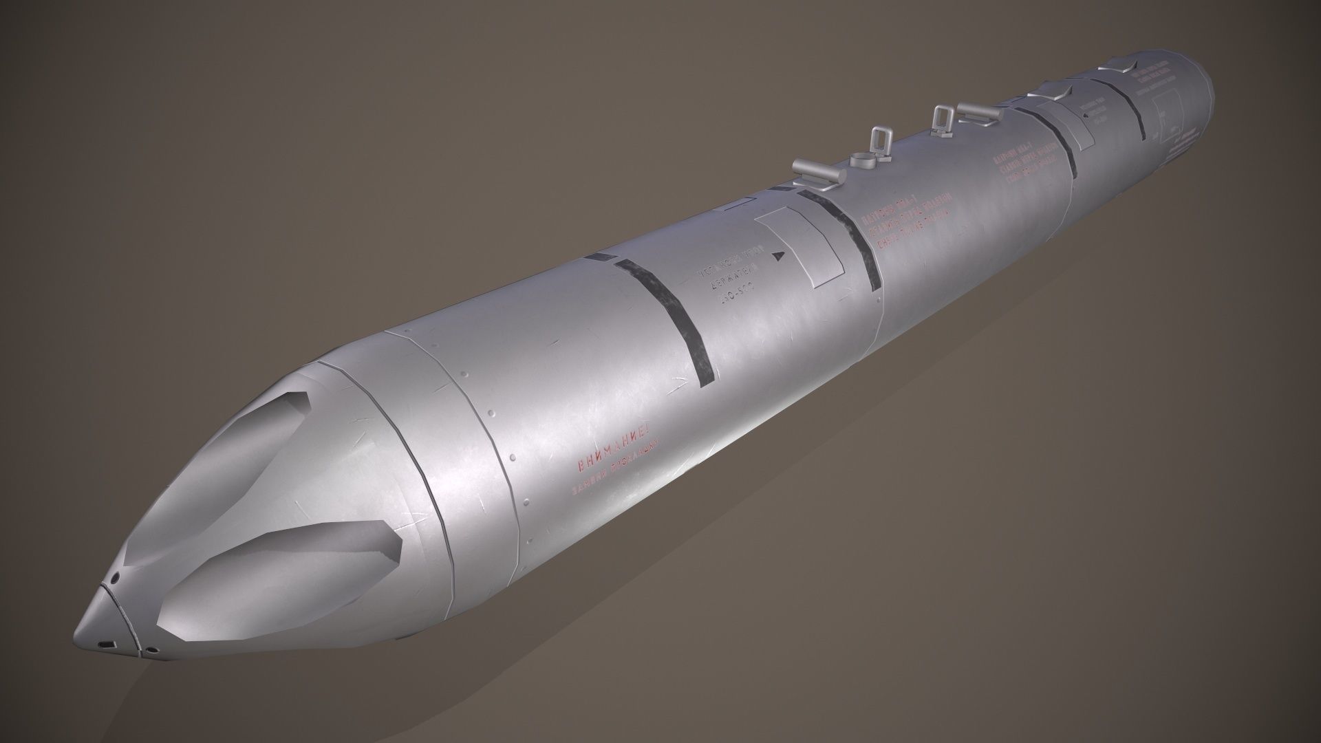 B-13 Rocket Pod Low-poly 3D model_5