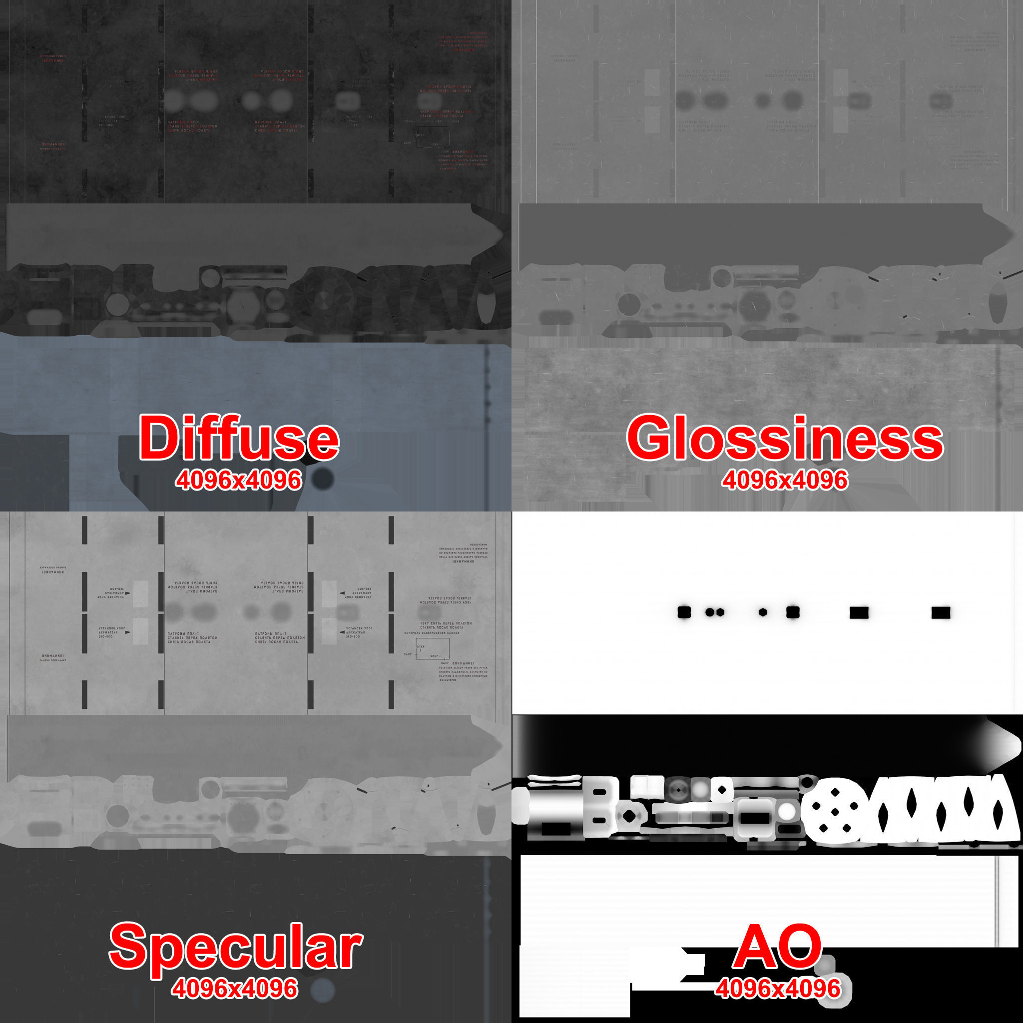 B-13 Rocket Pod Low-poly 3D model_17